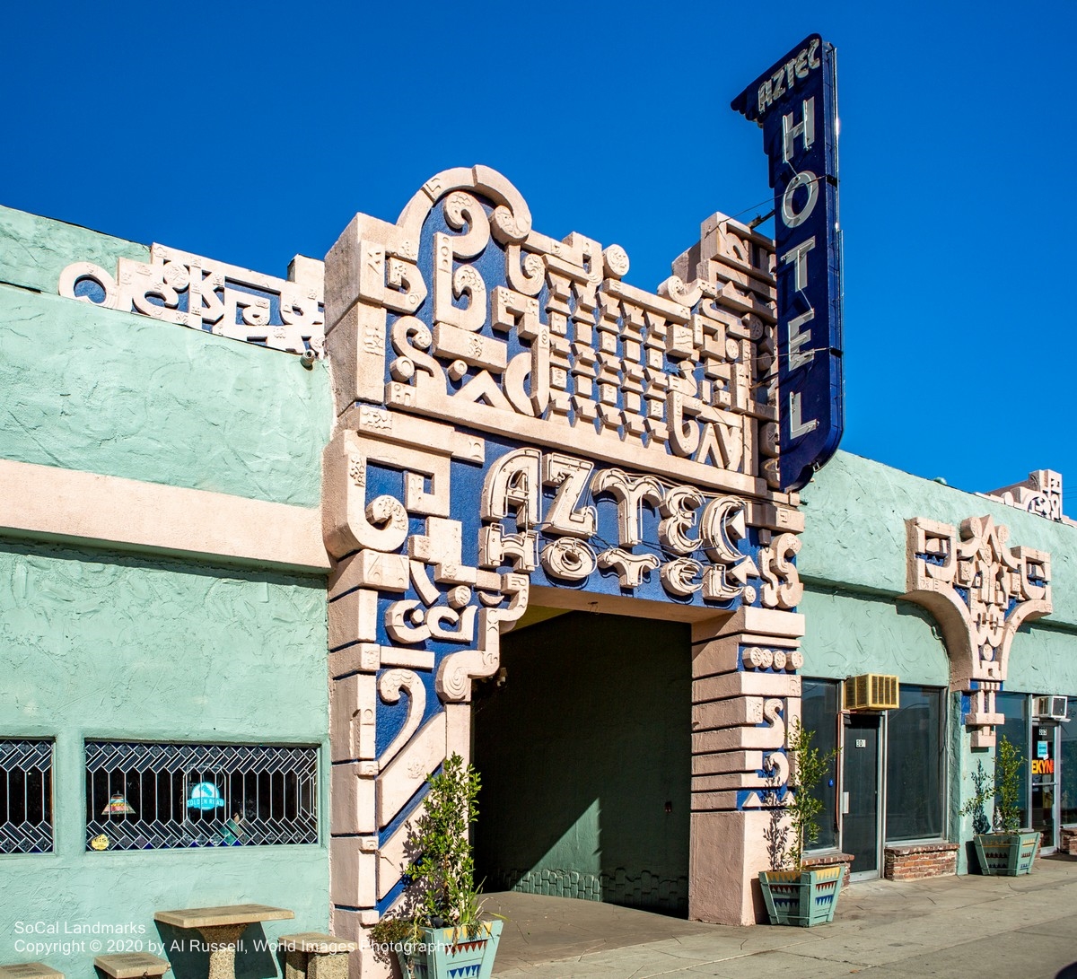 Aztec Hotel in Monrovia - SoCal Landmarks