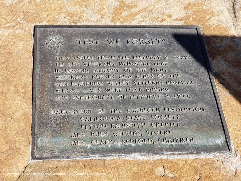 Veterans Memorial Park, Sylmar, Los Angeles County