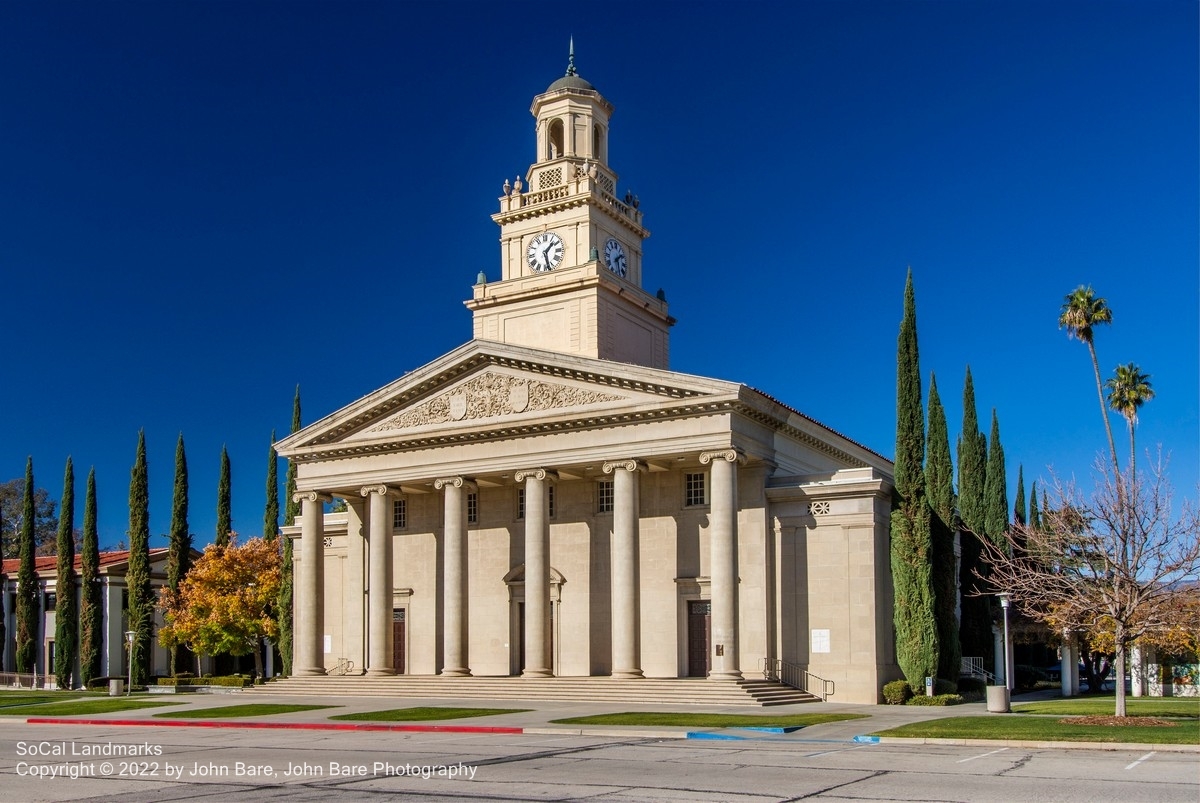 Memorial Chapel, University of Redlands, Redlands, San Bernardino County