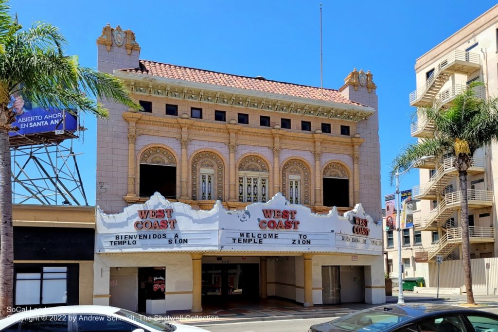 West Coast Theater, Santa Ana, Orange County