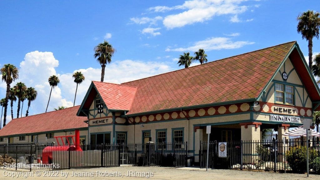 Santa Fe Train Depot, Hemet, Riverside County