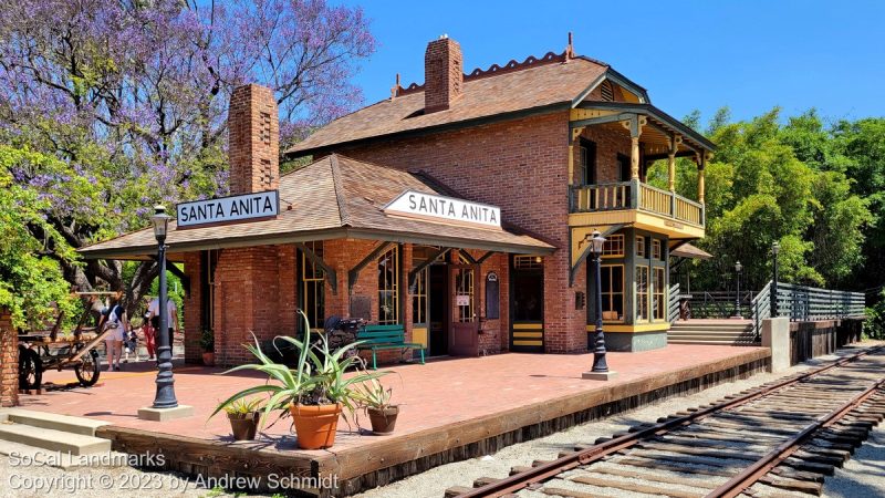 Santa Anita Santa Fe Depot, Arcadia, Los Angeles County