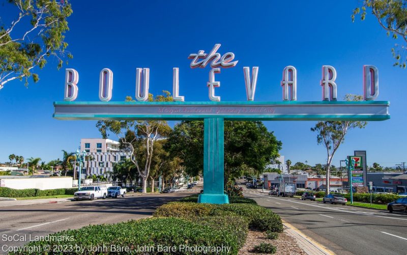 The Boulevard Sign, San Diego, San Diego County