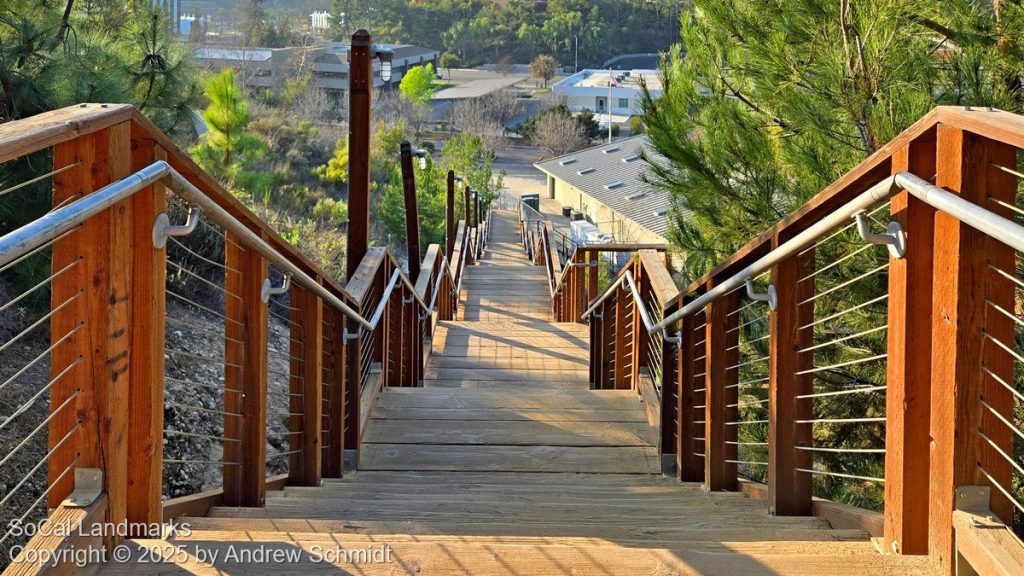 Pinewood Stairs, Hillcrest Park, Fullerton, Orange County