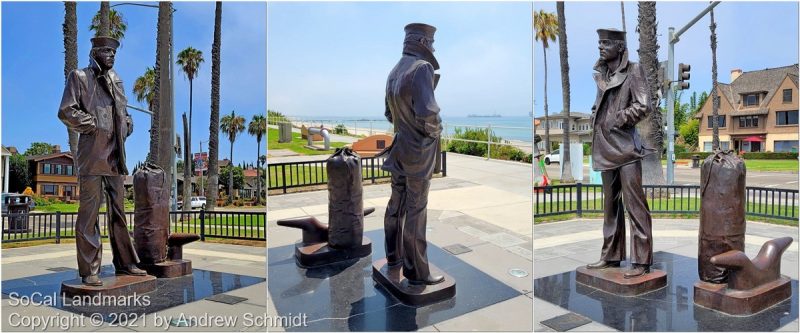 Lone Sailor Memorial, Bluff Park, Long Beach, Los Angeles County