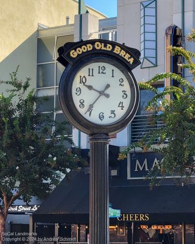 Good Old Brea (Charlie's) Clock, Brea, Orange County