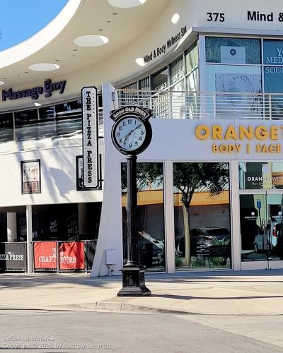 Good Old Brea (Charlie's) Clock, Brea, Orange County