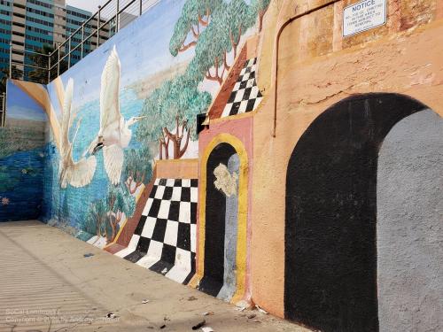 Bixby Passageway Tunnel Mural, Long Beach, Los Angeles County