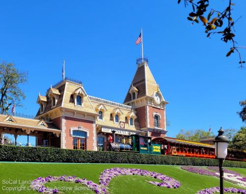 Main Street Railroad Depot, Disneyland Theme Park Historic District, Anaheim, Orange County