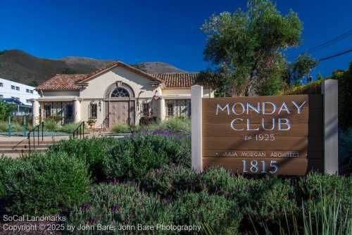 Monday Club, San Luis Obispo, San Luis Obispo County