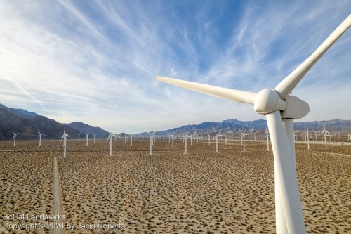 Wind Turbine Farms, Palm Springs, Riverside County