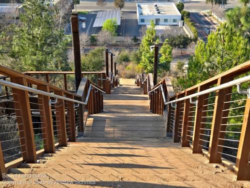 Pinewood Stairs, Hillcrest Park, Fullerton, Orange County