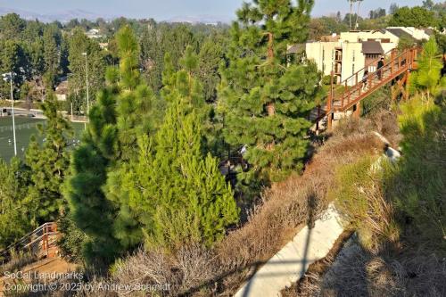 Pinewood Stairs, Hillcrest Park, Fullerton, Orange County