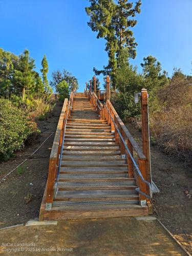 Pinewood Stairs, Hillcrest Park, Fullerton, Orange County