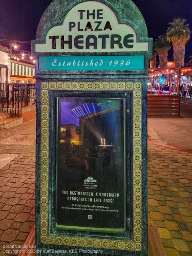 Plaza Theatre, Palm Springs, Riverside County