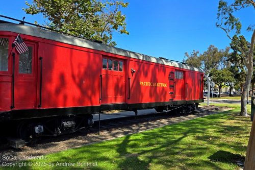 Pacific Electric Red Car & Centennial House, Seal Beach, Orange County