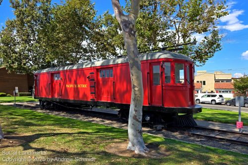 Pacific Electric Red Car & Centennial House, Seal Beach, Orange County