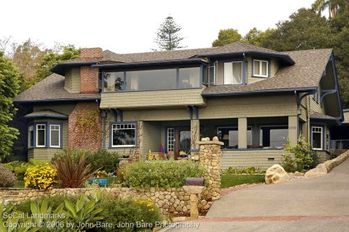 From an architectural survey of Santa Barbara Historic Districts, Santa Barbara, Santa Barbara County