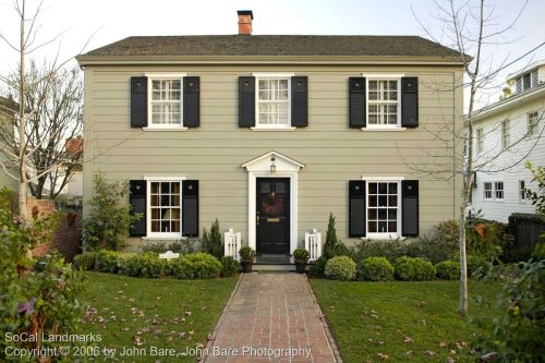 From an architectural survey of Santa Barbara Historic Districts, Santa Barbara, Santa Barbara County