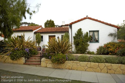 From an architectural survey of Santa Barbara Historic Districts, Santa Barbara, Santa Barbara County