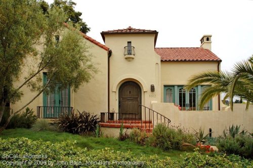 From an architectural survey of Santa Barbara Historic Districts, Santa Barbara, Santa Barbara County