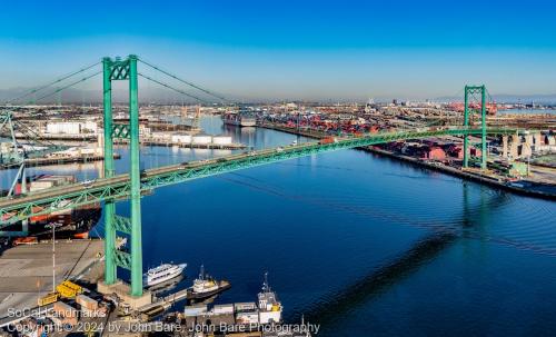 Vincent Thomas Bridge, Los Angeles Harbor, Los Angeles County