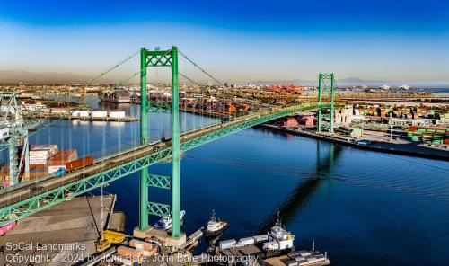 Vincent Thomas Bridge, Los Angeles Harbor, Los Angeles County