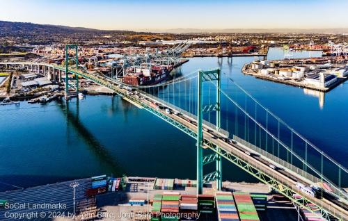 Vincent Thomas Bridge, Los Angeles Harbor, Los Angeles County