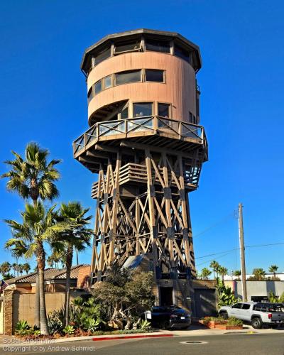 Anderson Street Water Tower, Sunset Beach, Orange County