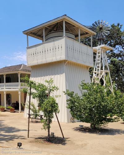 Leonis Adobe water tower, Calabasas, Los Angeles County