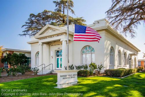 Arlington Branch Library and Fire Hall, Riverside, Riverside County