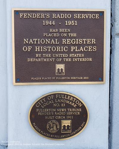 Fender's Radio Service, Fullerton, Orange County