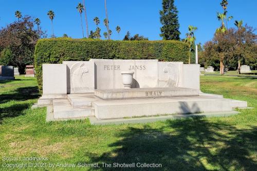 Peter Janss, Hollywood Forever Cemetery, Hollywood, Los Angeles County