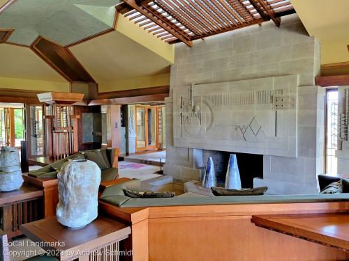 Inside Hollyhock House, Hollywood, Los Angeles County