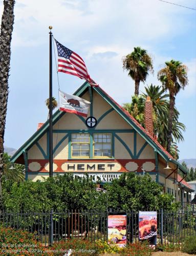 Santa Fe Train Depot, Hemet, Riverside County