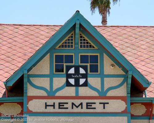 Santa Fe Train Depot, Hemet, Riverside County