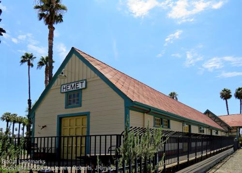 Santa Fe Train Depot, Hemet, Riverside County