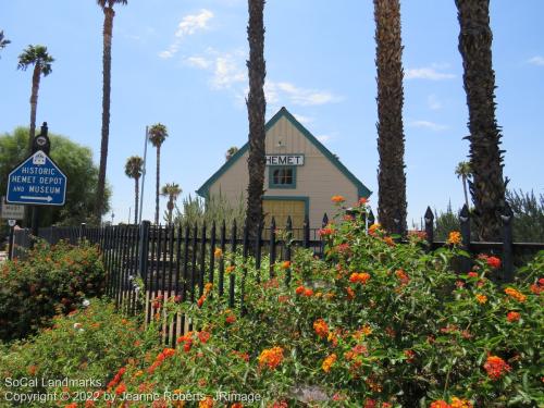 Santa Fe Train Depot, Hemet, Riverside County