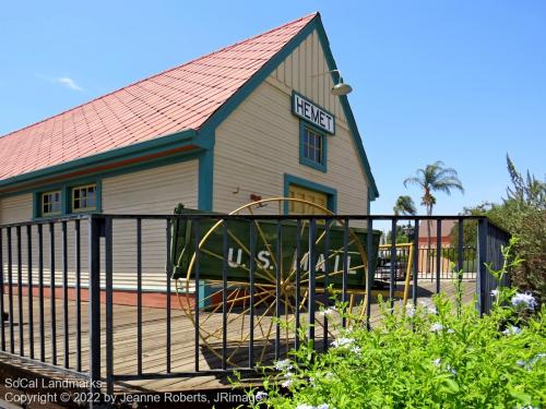 Santa Fe Train Depot, Hemet, Riverside County