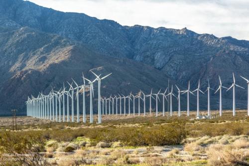 Wind Turbine Farms, Palm Springs, Riverside County