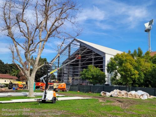 Putting the wall back, California Science Museum, Los Angeles, Los Angeles County