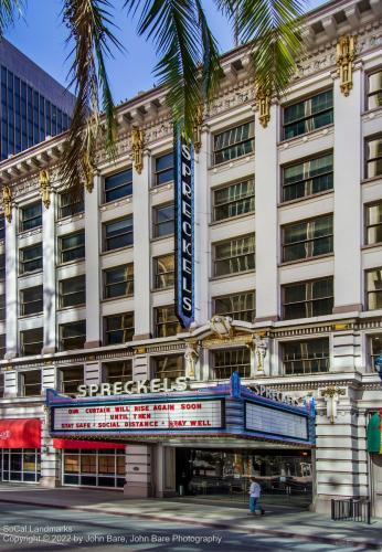 Spreckels Theater, San DIego, San Diego County