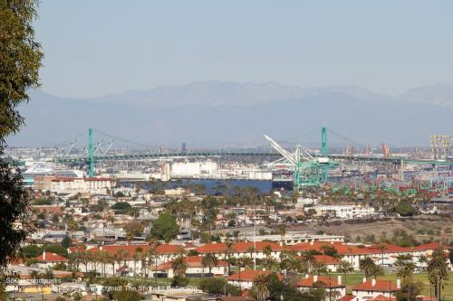 Vincent Thomas Bridge, Los Angeles Harbor, Los Angeles County